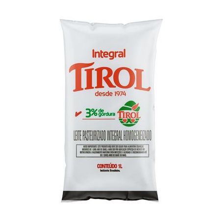 Leite Pasteurizado Tirol Tipo C Pacote 1LT
