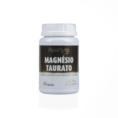 MAGNÉSIO TAURATO 750MG 60CAPS APISNUTRI