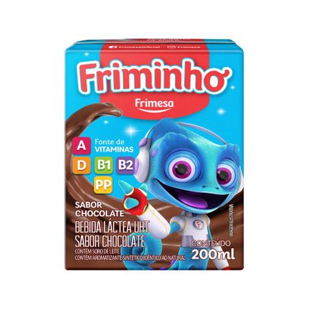 Bebida Láctea Frimesa Friminho Chocolate Caixa 200ml 
 