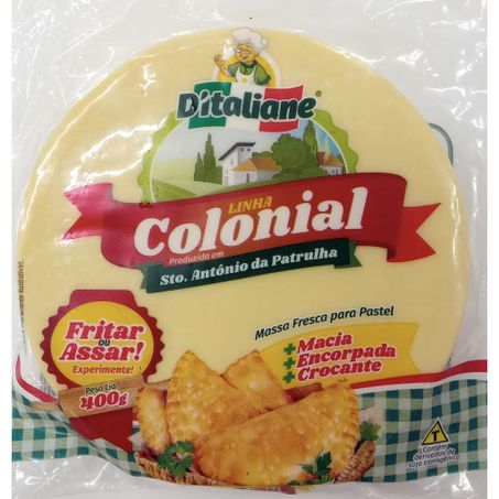 Massa p/pastel ditaliane colonial dgf 400g