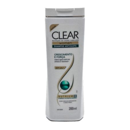SHAMPOO CLEAR 200ML ANTICASPA CRESC FORCA
