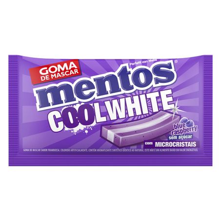 Goma mascar mentos cool white blue 8.5gr