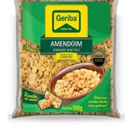 Amendoim Geriba torrado sem pele 500g