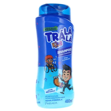 Shampoo Tralala Kids 2 em 1 Frasco 480Ml 360-34