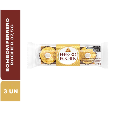 BOMBOM FERRERO ROCHER C/3UN 37,5G
