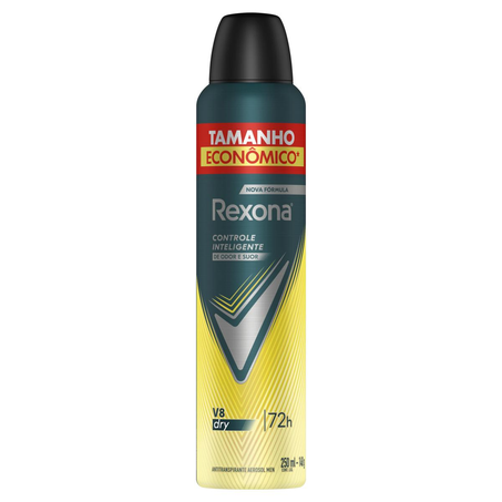 Desodorante Aerossol Rexona 250ml - V8 - Masculino - Leve Mais, Pague Menos