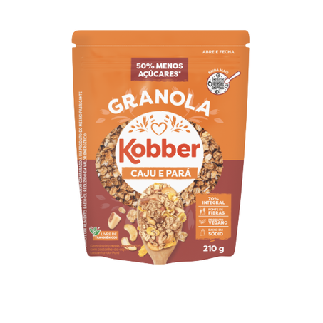 Granola kobber Castanhas de Caju e Pará 210g