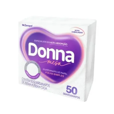 Guardanapo Donna Branco Grande c/50un