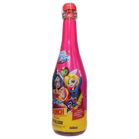 Espumante spunch 660ml zero alcool liga da justica 360-5