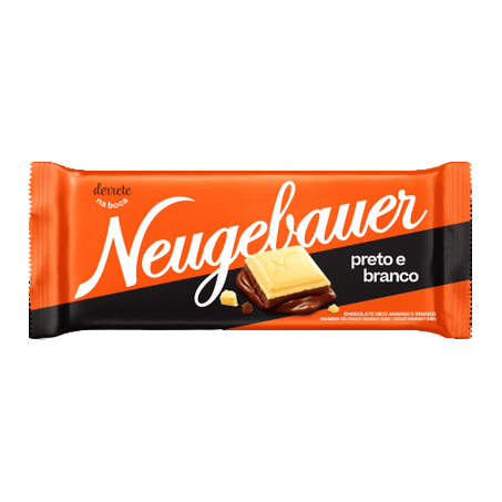 Choc barra neugebauer preto e branco 60g