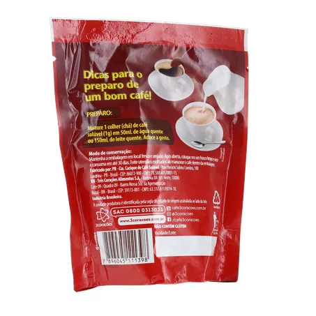 Café Solúvel 3 Corações Extra Forte Rf 40g 360-16