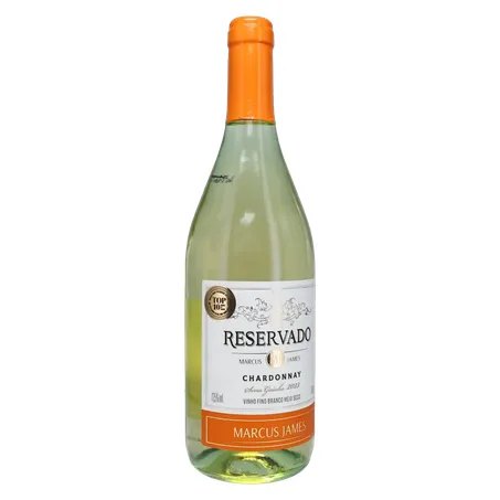 Vinho Brasileiro Branco Meio Seco Marcus James Chardonnay Serra Gaúcha Garrafa 750ml 360-34