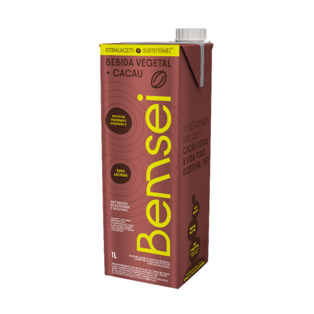 Bebida Base Soja Bensei Cacau 1l