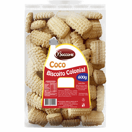 BISCOITO BOCCONE 600G COCO