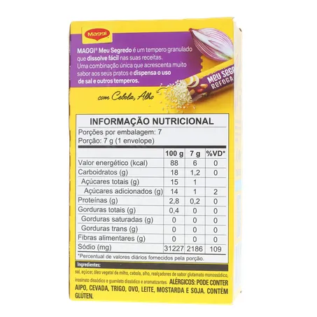 TEMPERO MAGGI MEU SEGREDO ALHO E CEBOLA 49G 360-19