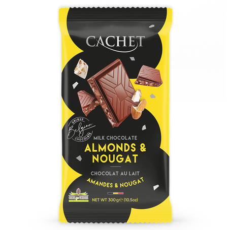 Chocolate Cachet Amêndoas com Nougat 300g