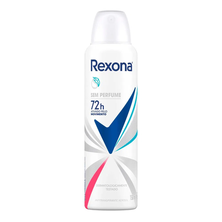 DESOD AERO REXONA FEM S/PERFUME 150ML