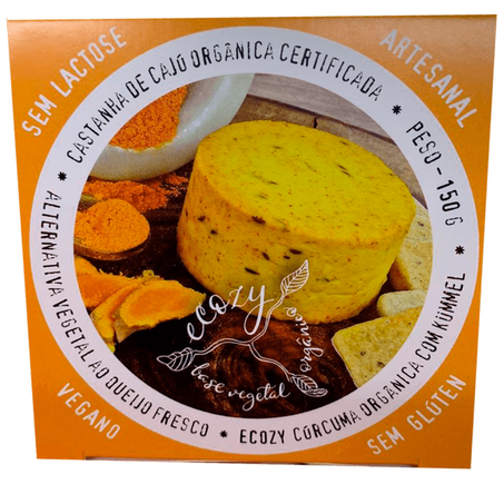 QUEIJO ECOZY CURCUMA C/KUMMEL VEGETAL 150G