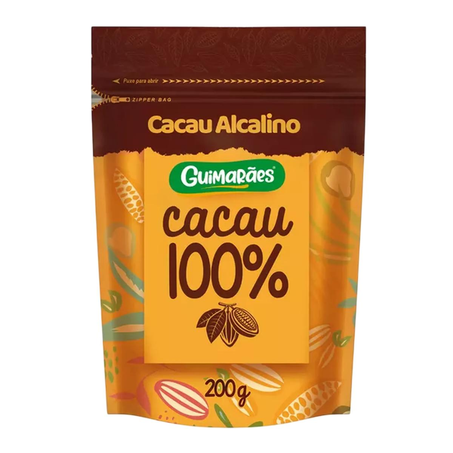 Chocolate em Pó Guimarães 200g - 100% Cacau - Zero Açúcar