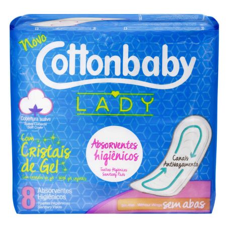 ABSORVENTE SUAVE LADY S/ABAS COTTONBABY C/8
