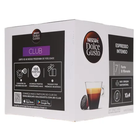 CAFÉ CÁPSULAS DOLCE GUSTO ESPRESSO INTENSO C/10 UN 360-31