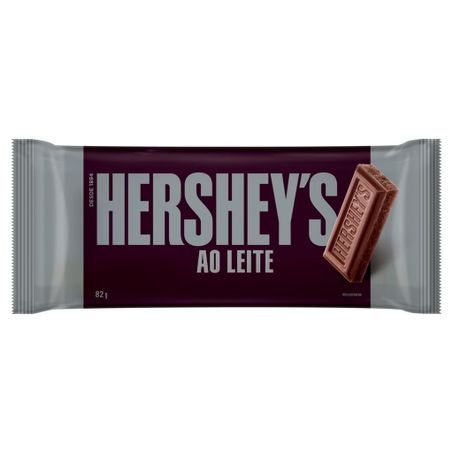 Barra choc. ao leite hersheys 82gr