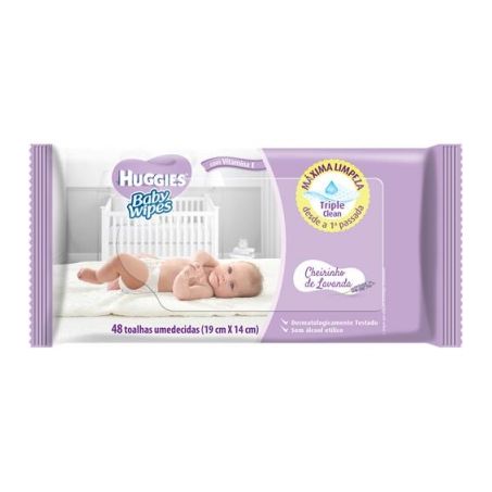 TOALHA UMEDECIDAS BABYWIPES C/48 LAV
