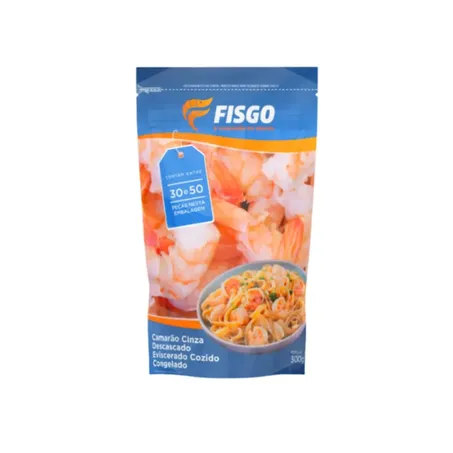 CAMARÃO FISGO 25/40 DESC CONGELADO POUCH 150G
