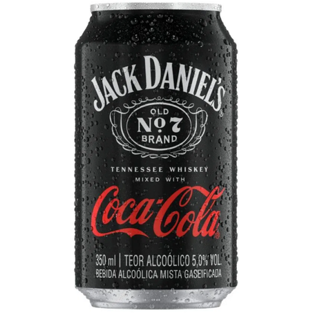 Whisky jack daniels+coca cola lata 350ml