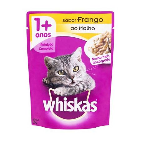 WHISKAS P.F.85G FRANGO AO MOLHO 