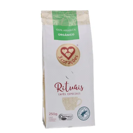Café Moído 3 Corações Rituais Orgânico 250g 360-35