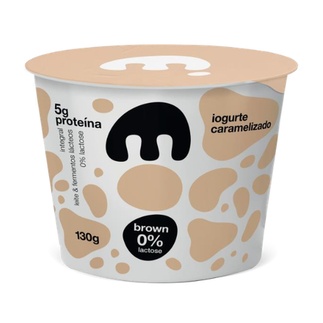 IOGURTE CARAMELIZADO E CAFÉ MOO ZERO LACTOSE BROWN 130G