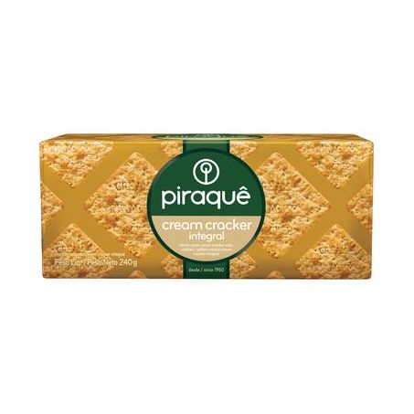 BISCOITO PIRAQUE 215G CREAM C. INTEGRAL . 