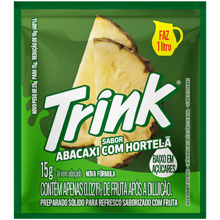 Refresco em parati trink 15g abacaxi com hortela