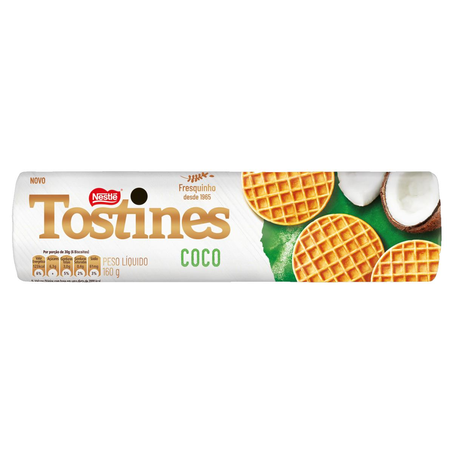 Biscoito Tostines 160g - Coco