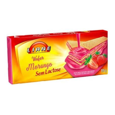 Wafer liane morango s/lactose 115g