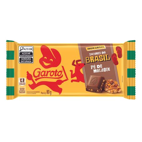 Chocolate Garoto Pé de moleque 80g