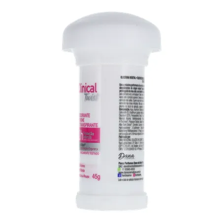 DESODORANTE EM CREME HERBÍSSIMO TWIST CLINICAL ROSA PROTEÇÃO INTENSA STICK 45G 360-8