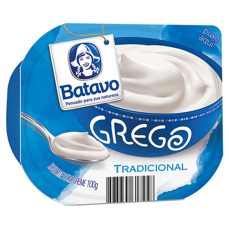 Iogurte batavo grego tradicional 100g