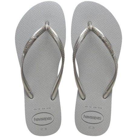 CHINELO HAVAIANAS SLIM GLOSS 39/40 CINZA/CZ GELO