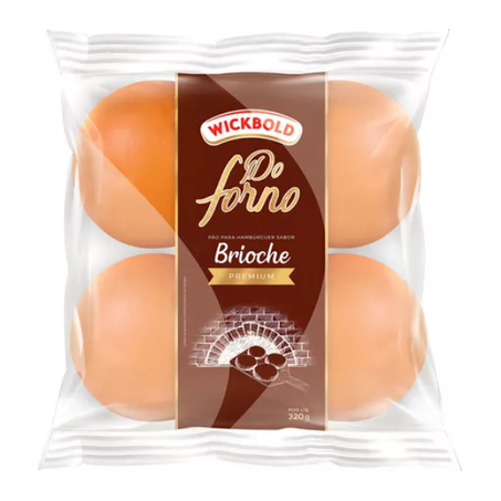 Pão Para Hambúrguer Brioche Wickbold Do Forno Premium Pacote 320G