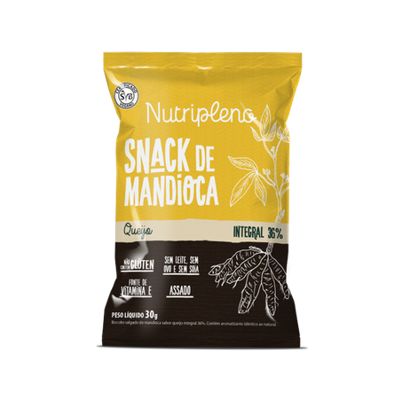 SNACK MANDIOCA QUEIJO 30G -NUTRIPLENO