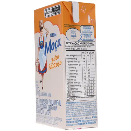 Leite Condensado Moca Zero Lactose 395g | Vila das frutas
