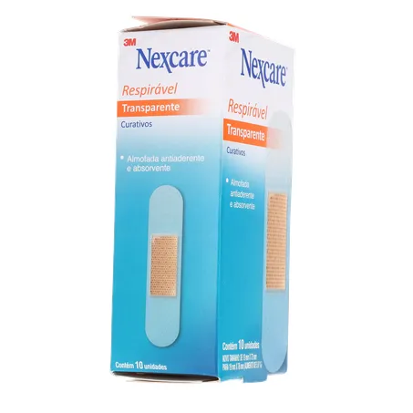 Curativo nexcare transparente respirável caixa c-10unid 360-30