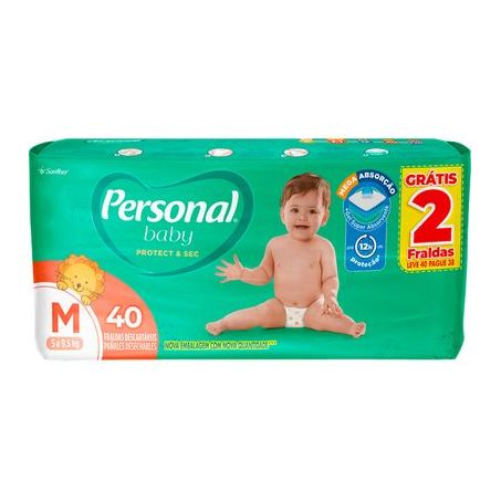 Fralda Personal Baby Protect & Sec M.Leve 40 Pague 38