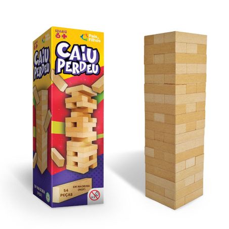 Jogo Pais&Filhos Caiu Perdeu 54 Peças