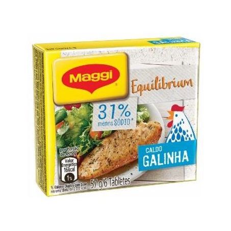Tempero caldo maggi galinha menos sodio 57g