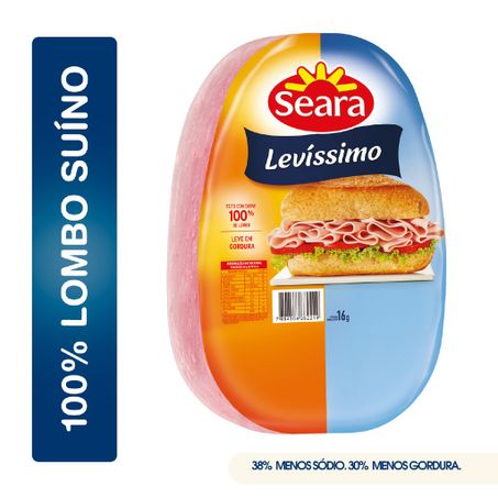 PRESUNTO DE LOMBO LEVISSIMO 180G SEARA