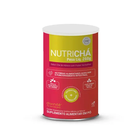 NUTRICHÁ HIBISCO E FRUTAS VERMELHAS 260G - DIVINITE