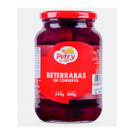 Beterraba petry em conserva 300g.